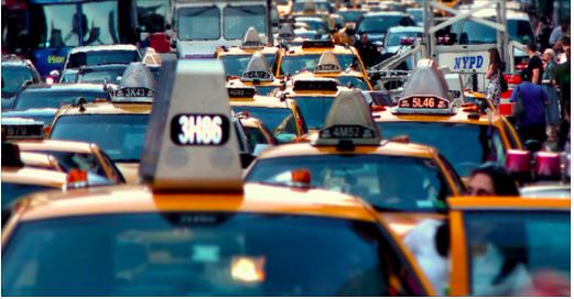 NYC taxi jam