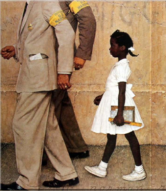 little black girl with police